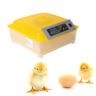Imagem de LMJYU Incubadora de ovos com controle digital de temperatura 48, torneamento automático de ovos para galinhas, patos, pássaros, uso familiar