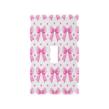 Imagem de Wassud Cute Bows Light Switch Cover Plate Decorativas Placas de Parede para Tomadas Elétricas Interruptor Único