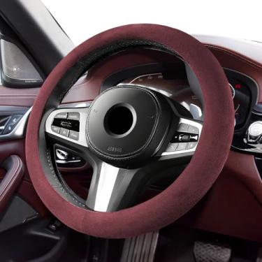 Imagem de As capas de guidão ultrafinas de camurça são adequadas para a conversão interna da cor original das capas de volante BMW