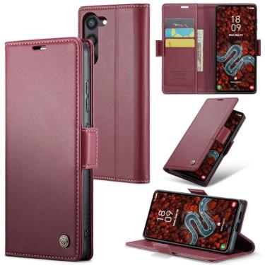 Imagem de owlhold Capa carteira para Samsung Galaxy S24 Plus, capa magnética flip, bloqueio RFID, 3 porta-cartões, suporte, couro PU moderno, capa de telefone TPU à prova de choque para Samsung Galaxy S24 Plus