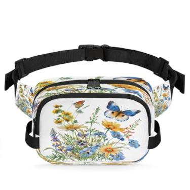 Imagem de Pochete Art Flowers rosa para mulheres e homens com alça ajustável bolsa de cinto bolsa transversal bolsa de peito bolsa tiracolo bolsa tiracolo, Cor 15