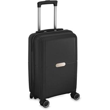 Imagem de Mala de Bordo Executiva Compacta 34L com Cadeado de Segredo – Leve, Resistente e Aprovada para Avião – Rodas 360°, Alça Retrátil e Design Preto para Viagem