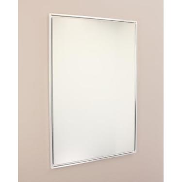 Imagem de Espelho de parede Parker Metro 61 cm x 91 cm sobre a pia espelho de banheiro, espelho retangular de vidro temperado "prata", ótimo para corredor/entrada/quarto, pendurado horizontal/retrato/vertical