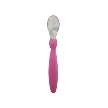 Imagem de Kit 1-5 Colher Ponta Silicone Murano Blister Rosa e Azul REF 139 SOUTI