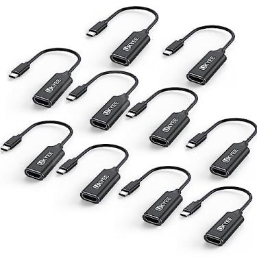Imagem de UKYEE Pacote com 10 adaptadores USBC para HDMI, conversor USB tipo C para HDMI [compatível com Thunderbolt 3] para MacBook Pro/Air, iMac, iPad Pro, Galaxy S20 S10, Surface e mais