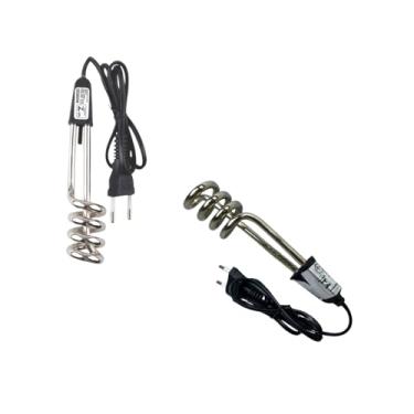 Imagem de Ebulidor Aquecedor Elétrico 1000W, 220V, Desligamento Automático, Compacto, Plástico e Ferro, 25,5x4cm Água Chá Café Bebidas Quentes