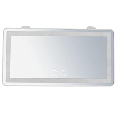 Imagem de Espelho de Vanity para Carro com Luz LED - Maquiagem no Visor Pilot Tri-Color 1500mAh Recarregável Suprimentos Automotiv