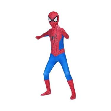 Imagem de Fantasia De Halloween Para Meninos Máscara 3D Do Homem-Aranha Em Spand