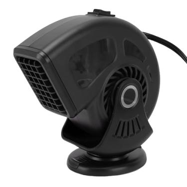 Imagem de Asixxsix Aquecedor portátil para carro, conecta-se ao acendedor de cigarros, 2 em 1: aquecimento rápido, desembaçador de para-brisa e circulação de ar 360°. (Preta)