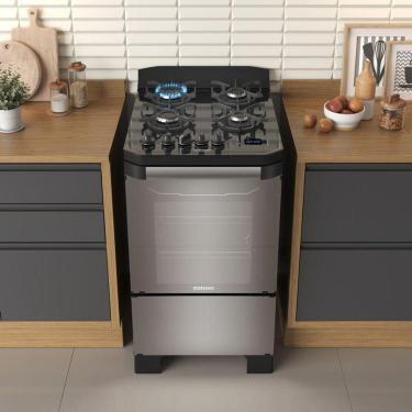 Imagem de Fogão Itamaster 4 Bocas Digital Prata Bivolt