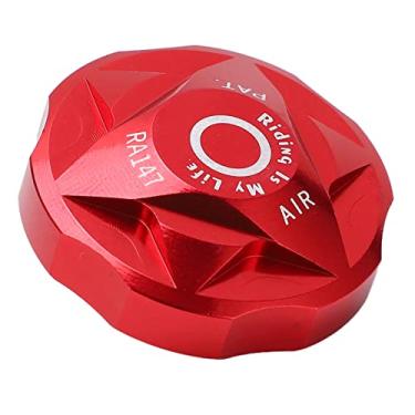 Imagem de Generic Tampa da Câmara de Ar do Garfo Dianteiro, Liga de Alumínio Durável para Manutenção e Proteção de Mountain Bike, Fácil Instalação para Ciclistas (Vermelho)