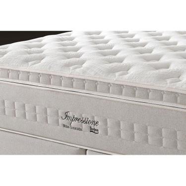 Imagem de Cama Box Baú Queen: Colchão Molas Ensacadas Anjos Masterpocket Impressione + Base Brown(158X198)