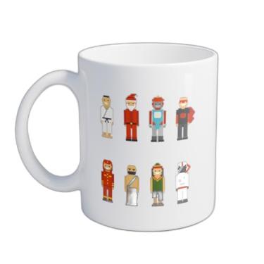 Imagem de Caneca Xícara de Café Porcelana 300ml Com Personagens De Videogame