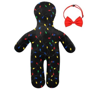 Imagem de ODAWA Almofada de corpo confortável com cordão de luzes coloridas com fronha removível, travesseiro corporal em todas as posições para dormir 58 x 81 cm