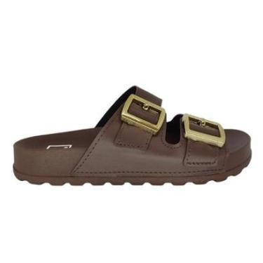 Imagem de Sandália Moleca Papete com Fivelas Casual Tradicional-Feminino