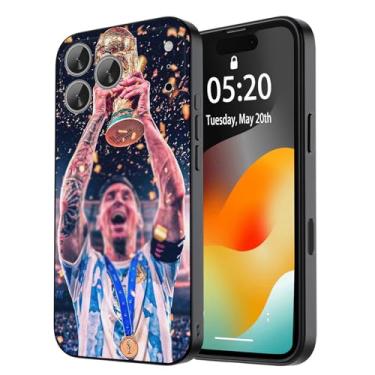 Imagem de ZERMU Capa para iPhone 17 Pro Max, Super Soccer Star Player Mess%i Fashion proteção total de silicone macio TPU capa amortecedora com absorção de choque para iPhone 17 Pro Max, bandeira nº 10 do