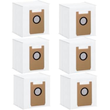 Imagem de Sacos de pó para aspirador de pó robô Airrobo T20+/T25+/T30+/T25+C, sacos de substituição para aspirador de pó descartáveis, sacos de aspirador de pó de robô airrobo, peças de reposição (pacote com 6)