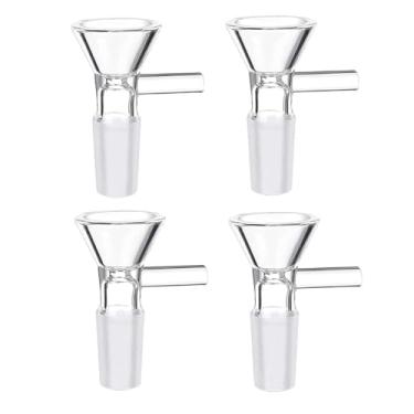Imagem de MTQY 4 peças de funil de vidro transparente multiuso mini acessório adequado para garrafa de óleo, perfume, projetos de arte de areia