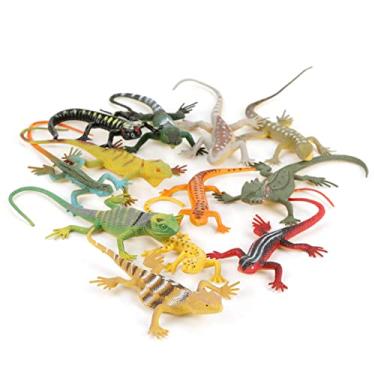 Imagem de Generic Conjunto de Modelos de Lagarto Realistas Coloridos para Crianças, Adereços de Ensino e Brinquedos para Amantes de Animais, 12 Peças para Decoração de Mesa e Adereços de Fotografia