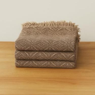 Imagem de Manta Para Sofá Gigante Luxo 3,00x1,80M Grande 2,40X1,80m 2,20x1,40m Premium De Algodão Capa Decorativa Protetora(FLOR DO SERTÃO CRU COM MARROM)