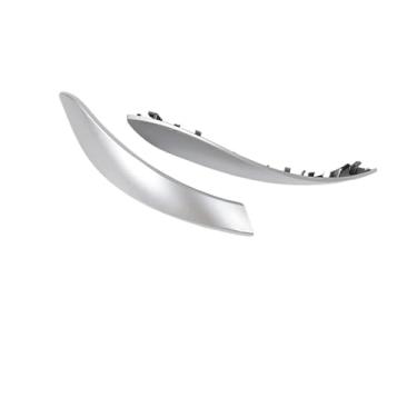 Imagem de Portas internas lidar com exterior puxar guarnição capa acessórios do carro compatível para bmw 3 4 3gt série 2013-2018 f30 316d 318d 320d f31 320i 325d(E1 2PCS)