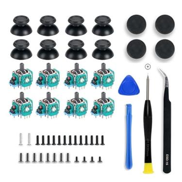 Imagem de COMZPLIFE 8pcs Analog 3D Joysticks Replacement for PS5 Controller, Joysticks Part with Repair Screwdriver Kit for Playstation 5 DualSense Controller