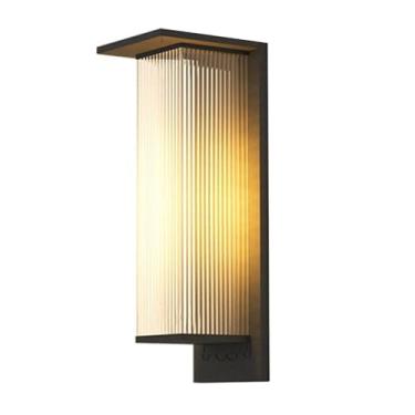 Imagem de CMOLVUR Arandela de parede solar ao ar livre sem fio, arandelas à prova d'água, luzes de varanda alimentadas fora da casa lâmpadas para pátio e jardim ()