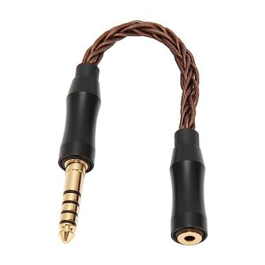 Imagem de aqxreight Cabo de Som Fêmea de 2,5 Mm para Macho de 4,4 Mm Cabo Adaptador de Fone de Ouvido de Cobre de Cristal único para Alto-falantes de Telefones 14 Cm / 5, pol. Cinza Frio Mais para Conectores