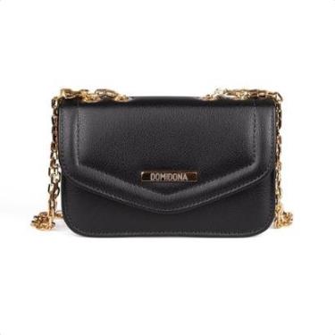 Imagem de Bolsa Feminina Domidona Mini Bag Pequena com Corrente Dourada-Feminino