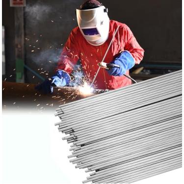 Imagem de 30 peças de haste de solda TIG de aço inoxidável ER308L, haste de enchimento de fio de soldagem de 1/40.6 cm x 40.6 cm, hastes de soldagem de baixa resistência à corrosão, acessórios de soldagem TIG