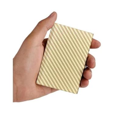 Imagem de Carteira Slim Em Fibra De Carbono Com Bloqueio RFID Para Homens, Supor