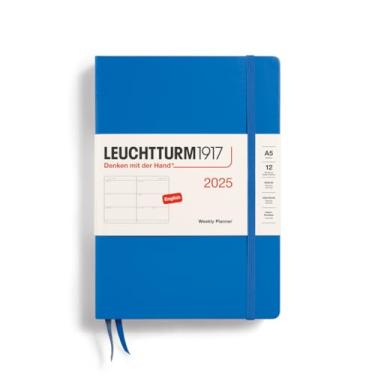 Imagem de LEUCHTTURM1917 - Agenda semanal 2025, capa dura, média (A5), céu (1 de janeiro a 31 de dezembro de 2025)