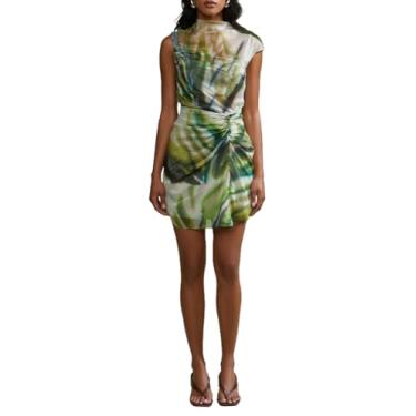 Imagem de AMUR Minivestido feminino Zuma, Palmeira verde, 32