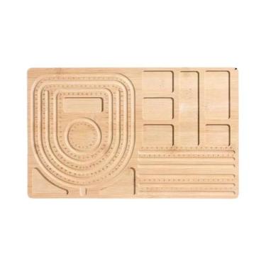 Imagem de Placa De Contas De Bambu Para Fazer Joias, Almofada De Design De Colar