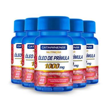 Imagem de Kit 5 Óleo de Prímula 1000mg Catarinense 40 Cápsulas