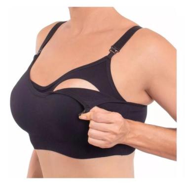 Imagem de Sutiã Top de Amamentação Trifil com Pouca Costura Sem Bojo Alca Ajustá