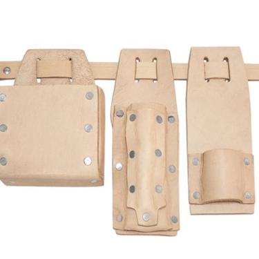 Imagem de Cinto arreata de couro porta ferramentas para carpinteiro fole de cour