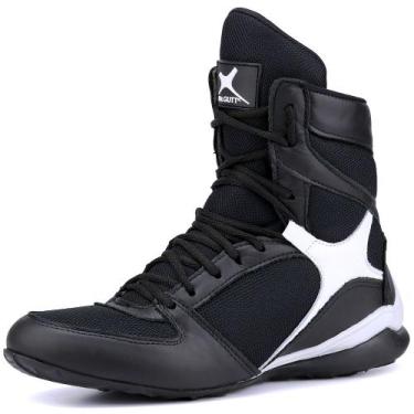 Imagem de Bota de Treino Unissex Mr Gutt em Couro Preto, Preto, Homem, 41