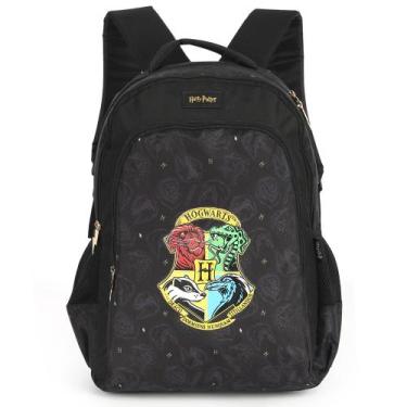 Imagem de Mochila De Costas Escolar Grande Hogwarts Casas Harry Potter - Luxcel,