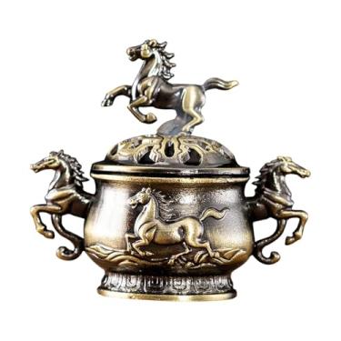 Imagem de Generic Incensário em forma de tigela, decoração para casa com tampa vazada, ideal para escritório, sala de chá, sala de estar, mesa ou estante.