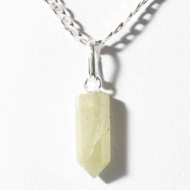 Imagem de Colar Micro Pontinha Enxofre Natural Montagem Prata 950 - CristaisdeCu