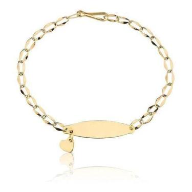 Imagem de Pulseira Ouro Puro Melindrosa Bebê 10k 15cm M19 - MAEHLER Arte Em Joia