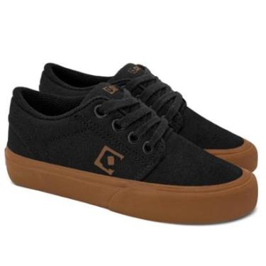 Imagem de Tênis Qix Skate Infantil Combat Vulcanizado Preto Gum-Unissex