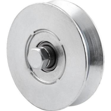 Imagem de Roldana Para Portão 2 Polegadas Aço Zincado Tipo V Sem Caixa - Vonder