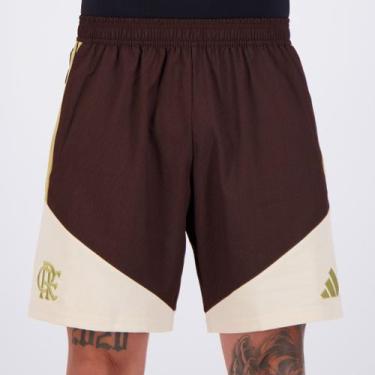 Imagem de Shorts Adidas Flamengo Treino 2026 Marrom, M