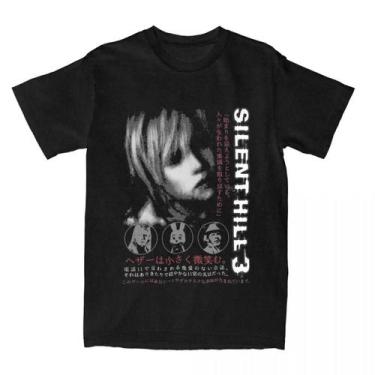 Imagem de Camiseta De Algodão Masculina E Feminina, Tamanho Grande, Silent Hill 
