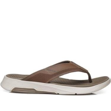 Imagem de Chinelo Pegada Masculino em Couro Caqui 134701-07-Masculino