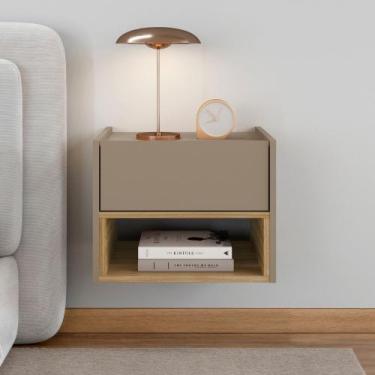 Imagem de Mesa de Cabeceira Suspensa 1 Gaveta Florença Casa D, Fendi/Hannover