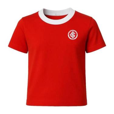 Imagem de Camiseta Infantil Internacional Vermelha Oficial, Tam 6