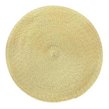 Imagem de 4 Peças Sousplat Jogo Lugar Americano Redondo 38cm - Cores - Muspell S